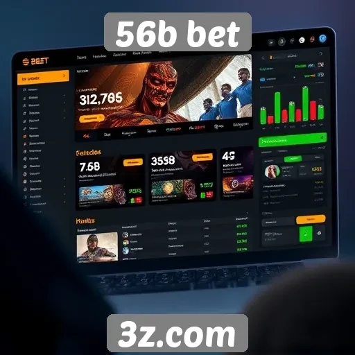 Análise da interface do usuário do site 56b bet